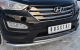 Hyundai Santa Fe 2012- Защита переднего бампера d76/42 (секции-дуга)  HSFZ-001220